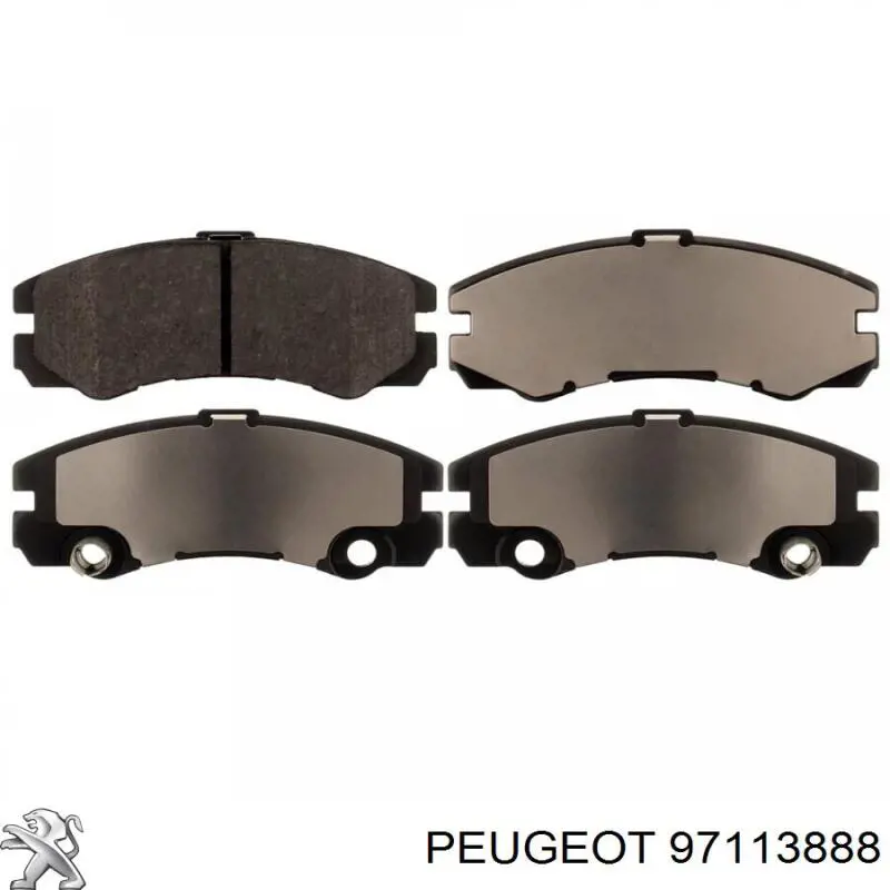 Pastillas de freno delanteras 97113888 Peugeot/Citroen