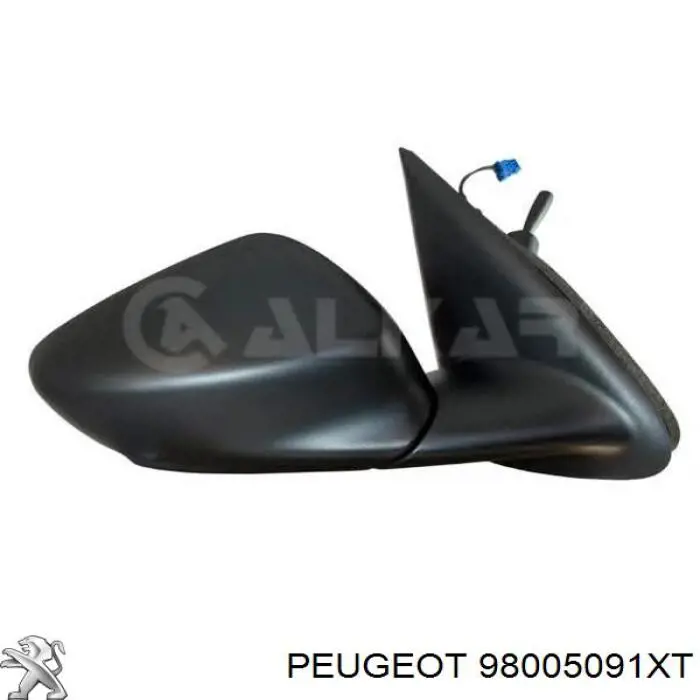 Накладка (крышка) зеркала заднего вида правая 98005091XT Peugeot/Citroen