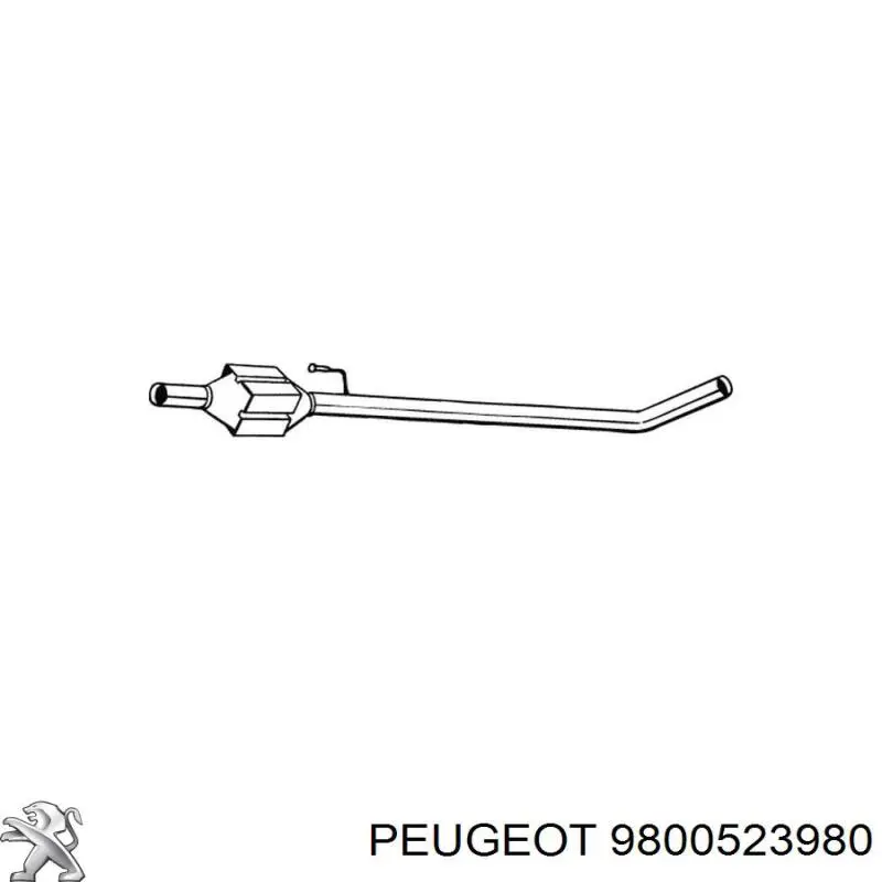 1612915680 Peugeot/Citroen глушитель, передняя часть