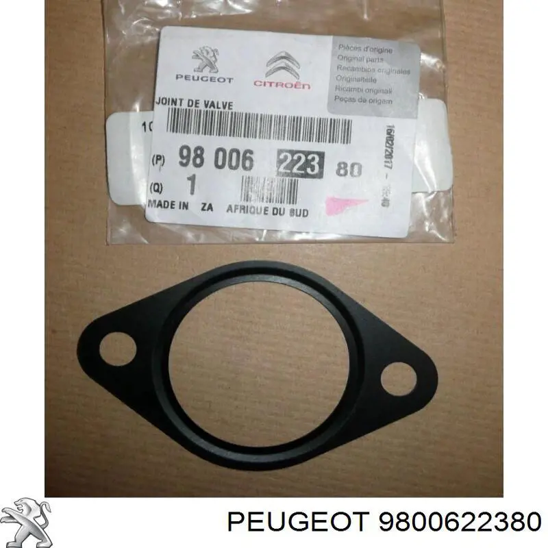Junta de válvula AGR 9800622380 Peugeot/Citroen