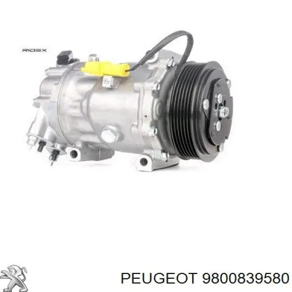 Compresor de aire acondicionado 9800839580 Peugeot/Citroen