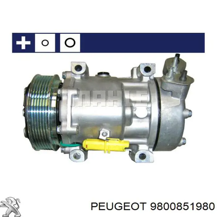 9800851980 Peugeot/Citroen компрессор кондиционера