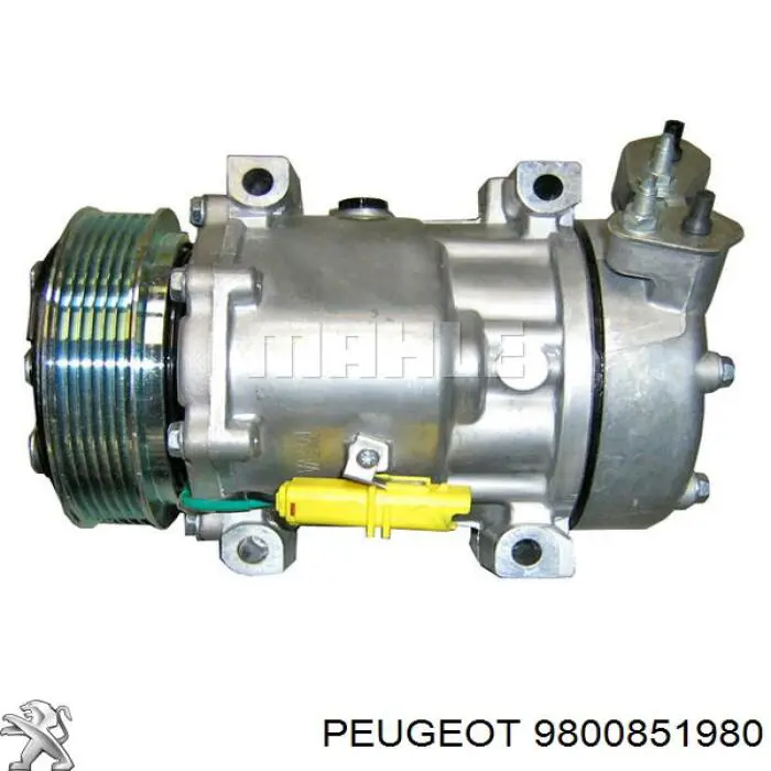 Compresor de aire acondicionado 9800851980 Peugeot/Citroen