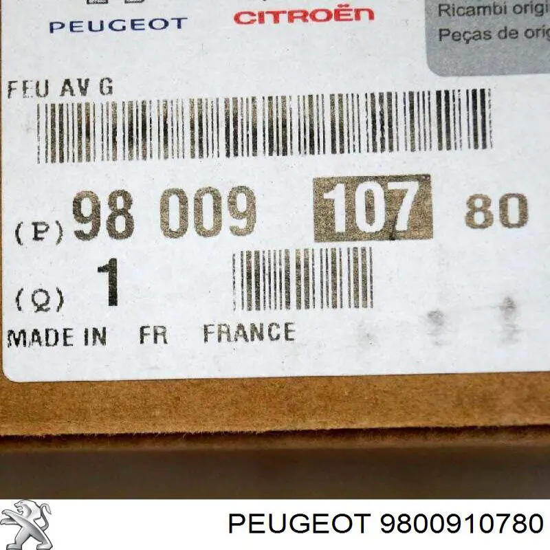 9800910780 Peugeot/Citroen