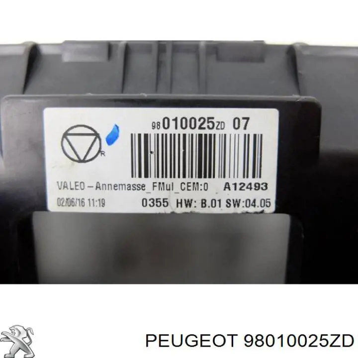 Купить 98010025ZD Peugeot/Citroen Дисплей многофункциональный