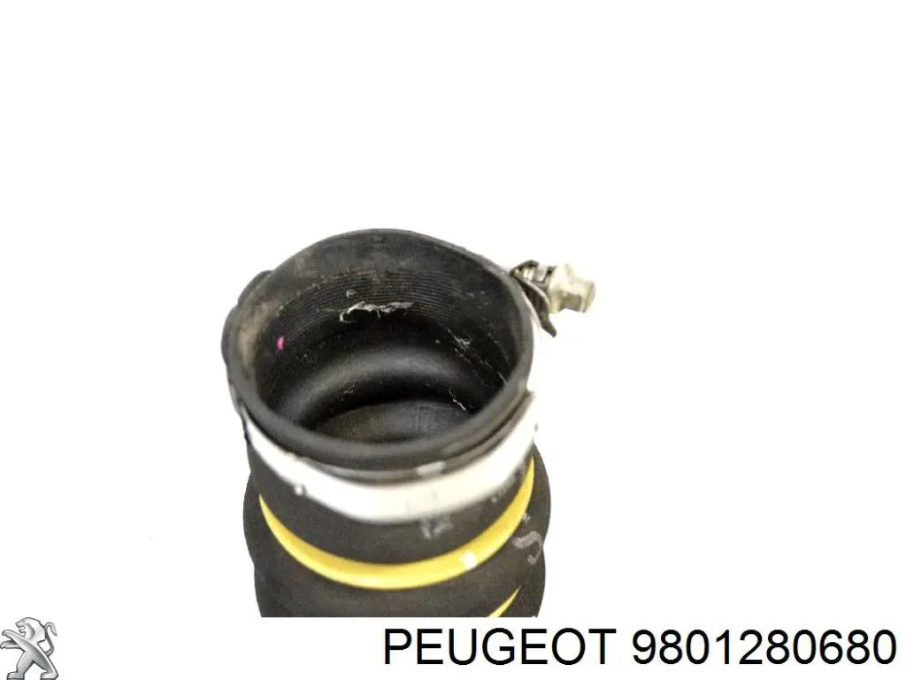 9801280680 Peugeot/Citroen шланг (патрубок интеркуллера левый)