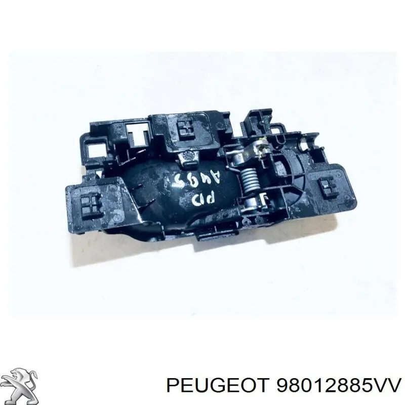 98012885VV Peugeot/Citroen maçaneta interna dianteira/traseira da porta direita