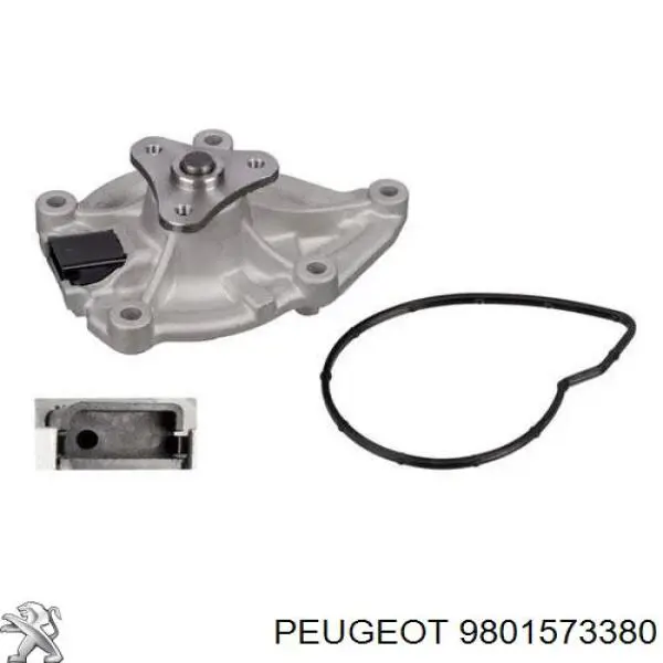 Помпа водяная (насос) охлаждения Peugeot/Citroen 9801573380