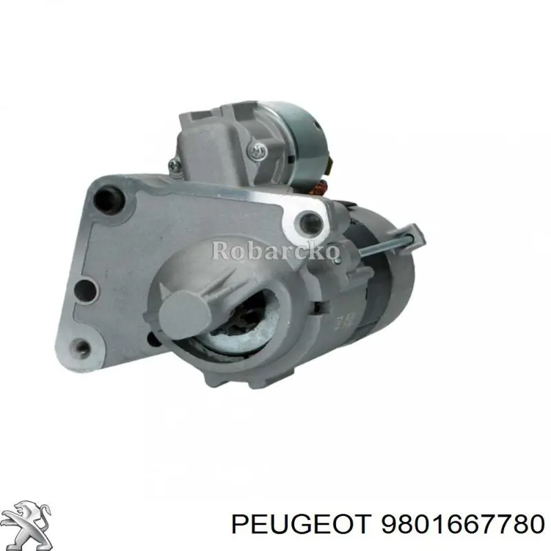 9801667780 Peugeot/Citroen relê retrator do motor de arranco