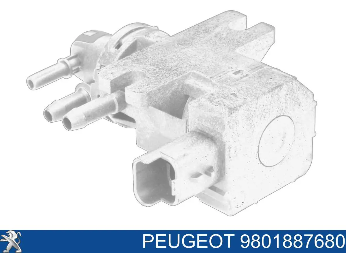 9801887680 Peugeot/Citroen клапан преобразователь давления наддува (соленоид)