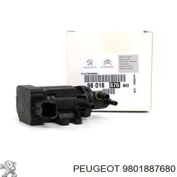 9801887680 PEUGEOT Válvula solenoide de control de presión de sobrealimentación original y equivalente