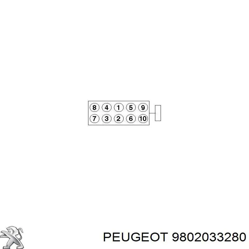 Болт головки блока циліндрів, ГБЦ 9802033280 Peugeot/Citroen
