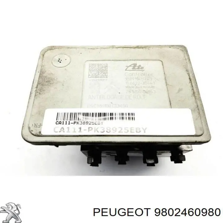 9802460980 Peugeot/Citroen Блок ABS гидравлический