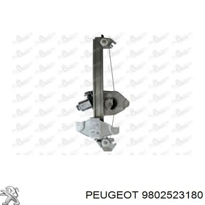 Механизм стеклоподъемника двери задней правой 9802523180 Peugeot/Citroen