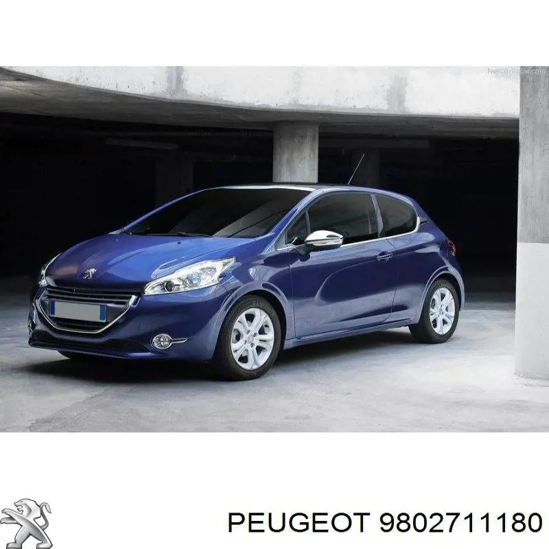 9802711180 Peugeot/Citroen guarda-barras esquerdo do pára-lama dianteiro