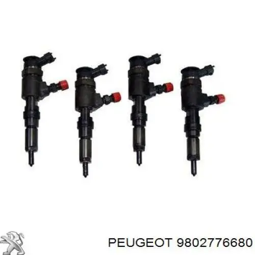Inyector de combustible 9802776680 Peugeot/Citroen