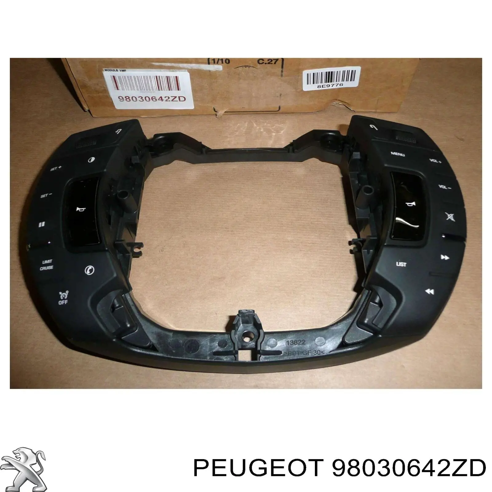 98030642ZD Peugeot/Citroen Блок кнопочных переключателей рулевого колеса