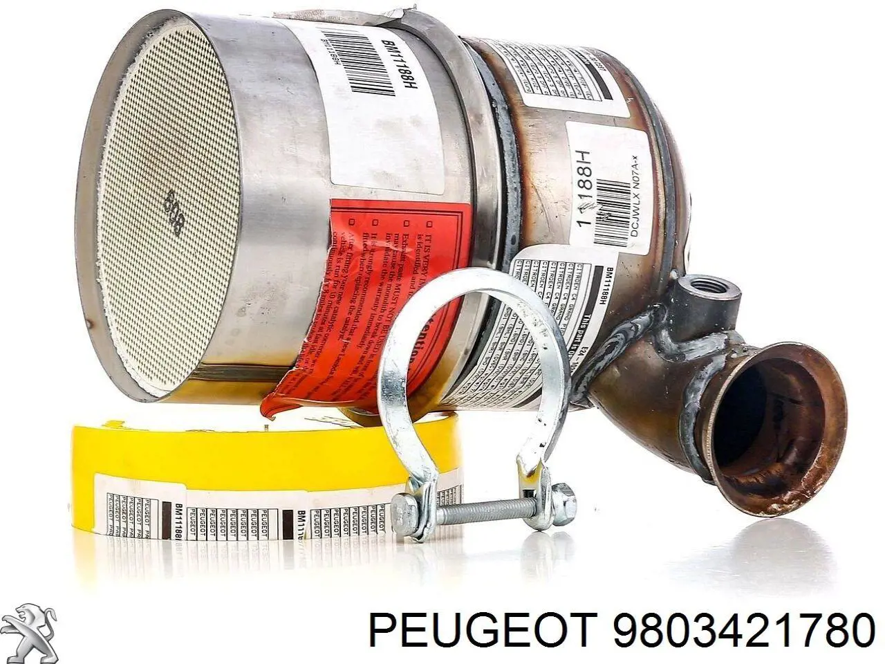 9803421780 Peugeot/Citroen сажевый фильтр системы отработавших газов