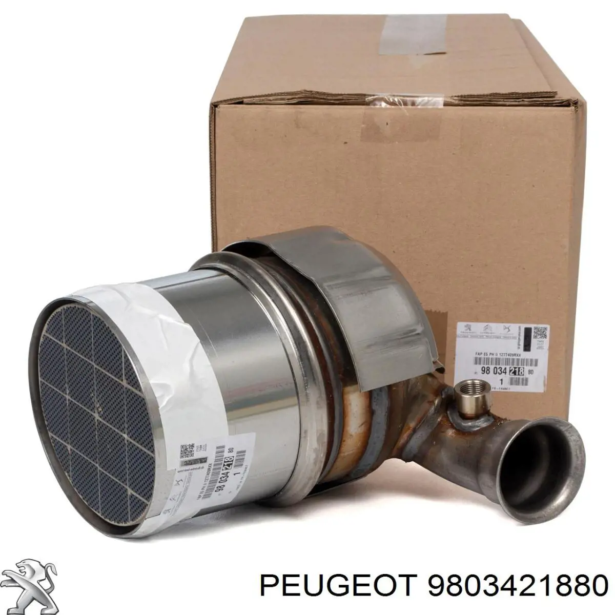 9803421880 Peugeot/Citroen Filtro de partículas do sistema dos gases de escape