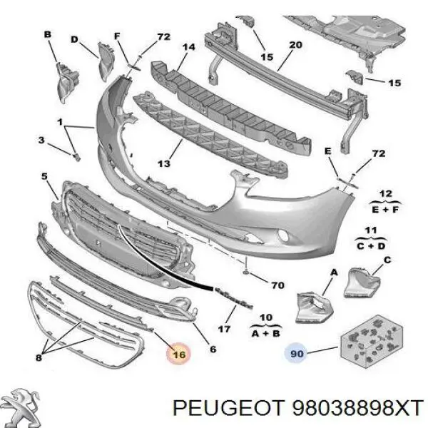 Peugeot/Citroen 98038898XT