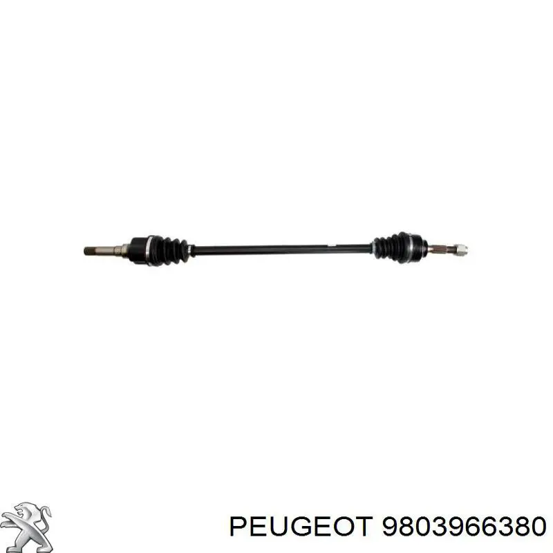 9803966380 Peugeot/Citroen semieixo (acionador dianteiro direito)