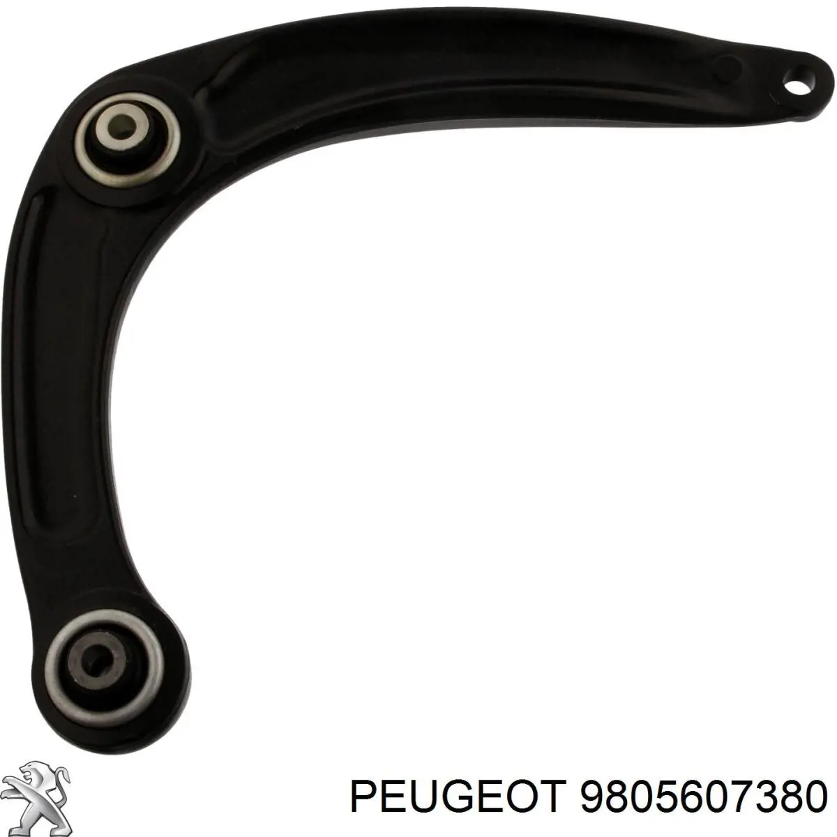 9805607380 Peugeot/Citroen braço oscilante inferior direito de suspensão dianteira