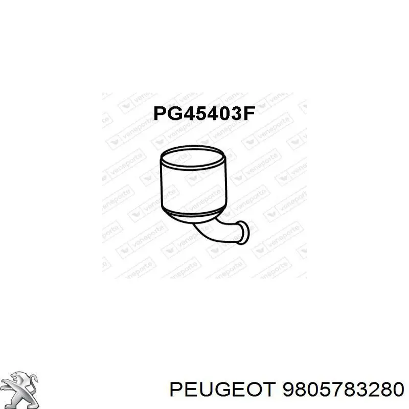 Катализатор 9677017080 Peugeot/Citroen