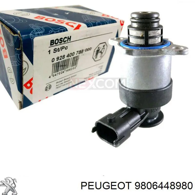 9806448980 PEUGEOT Válvula reguladora de presión Common-Rail-System original y equivalente