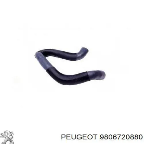 9806720880 Peugeot/Citroen шланг (патрубок интеркуллера верхний)