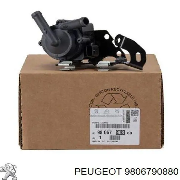 9806790880 Peugeot/Citroen bomba de água (bomba de esfriamento, adicional elétrica)