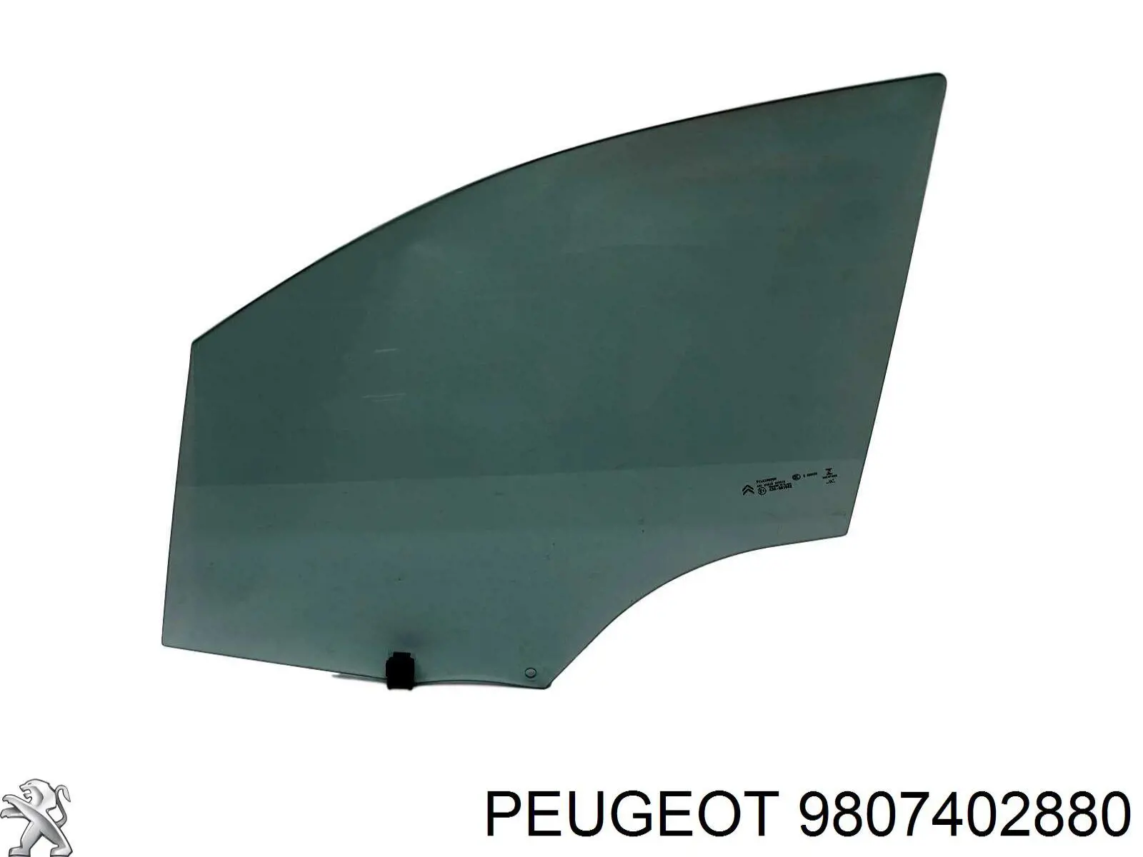 9201Q6 Peugeot/Citroen vidro da porta dianteira esquerda