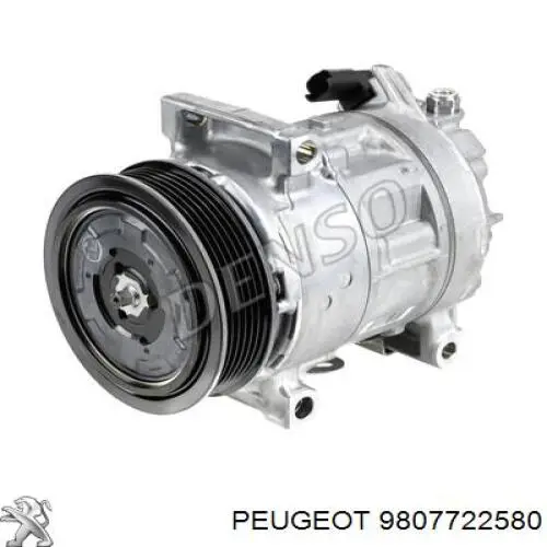 Compresor de aire acondicionado 9807722580 Peugeot/Citroen