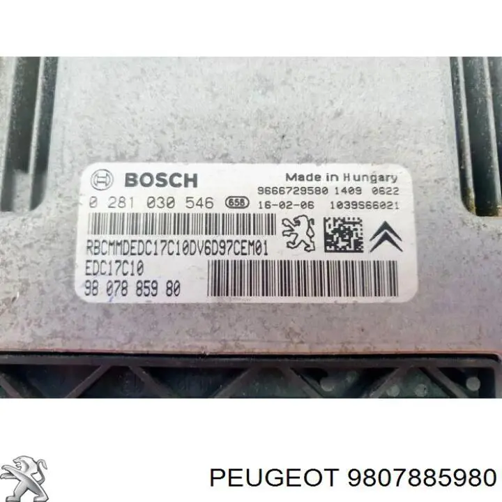  Peugeot/Citroen 9807885980 цена, от 36.68 USD