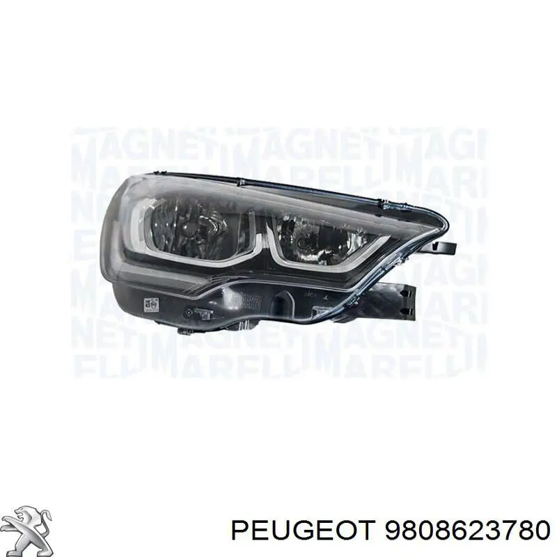 9808623780 Peugeot/Citroen Фара передняя правая