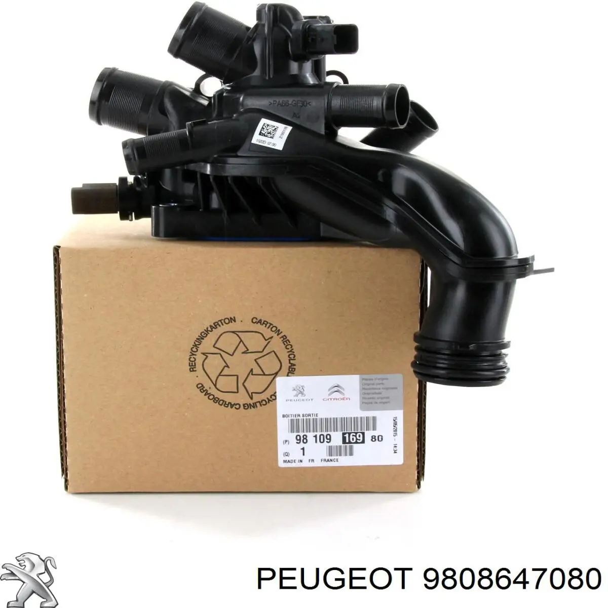 Кожух термостата Peugeot/Citroen 9808647080 цена, от 121.78 USD