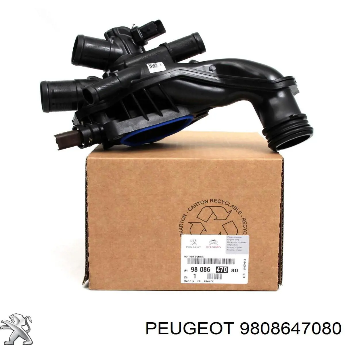 Термостат в сборе Peugeot/Citroen 9808647080