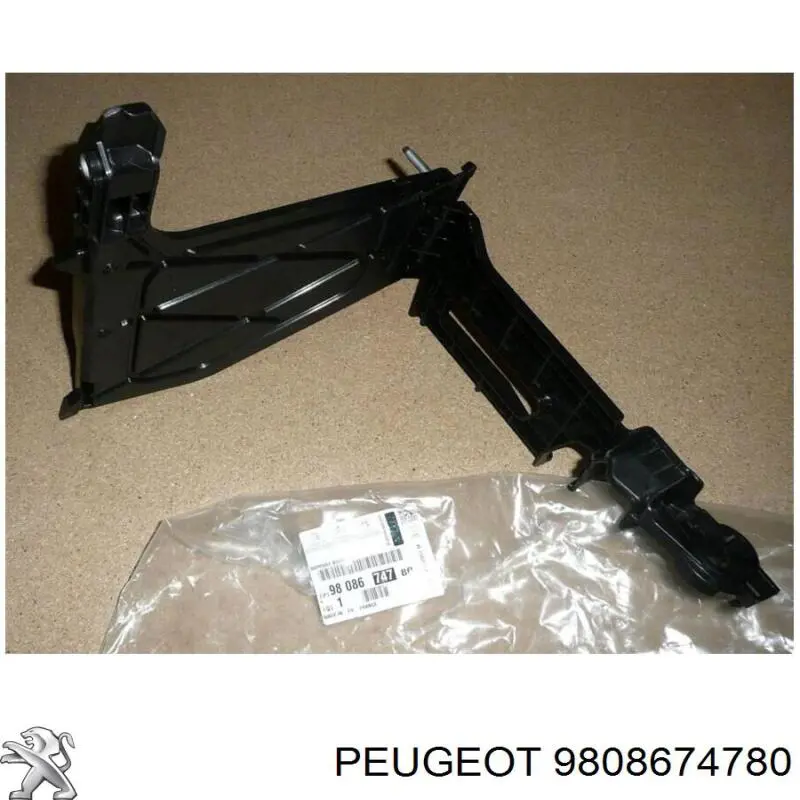 Крепление (подставка) аккумулятора (АКБ) Peugeot/Citroen 9808674780