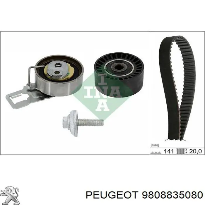 Натяжитель ремня ГРМ Peugeot/Citroen 9808835080