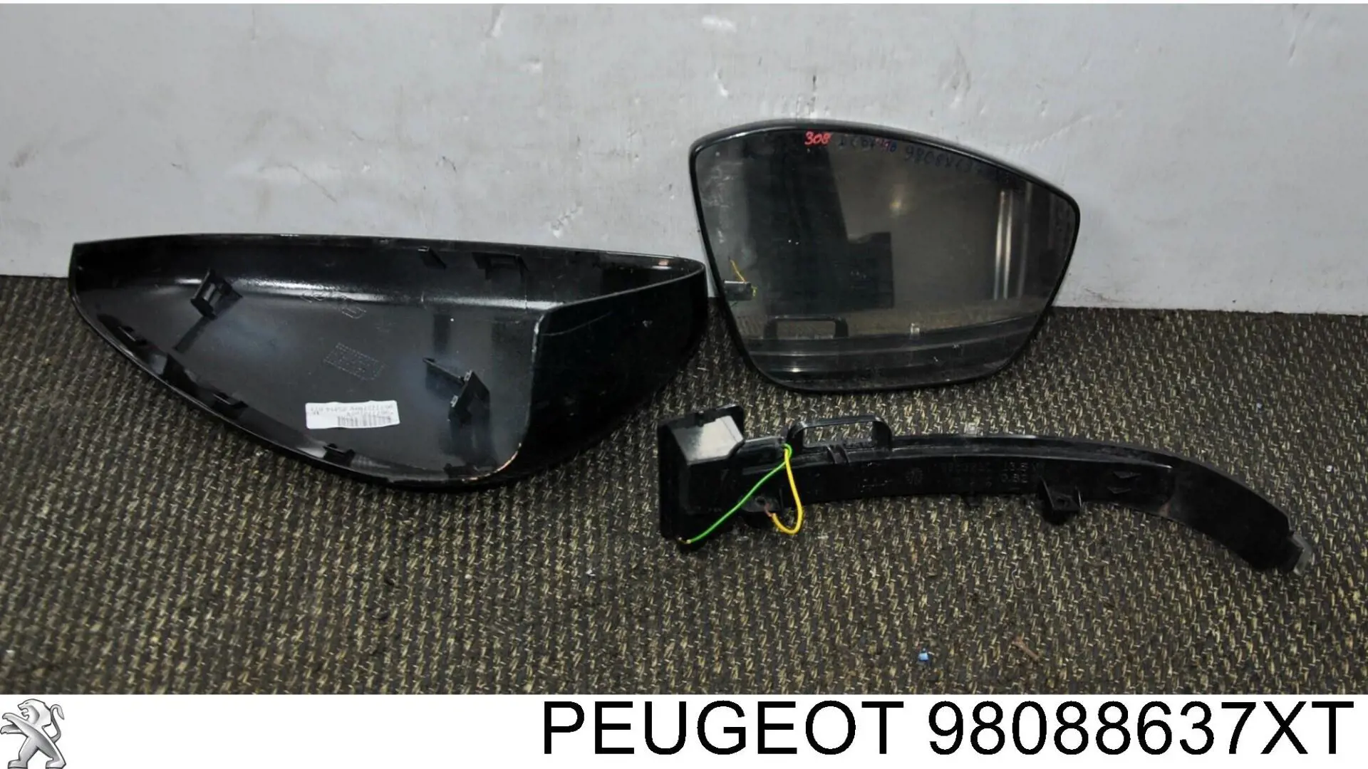 Купить 1610707080 Peugeot/Citroen Боковое зеркало заднего вида правое