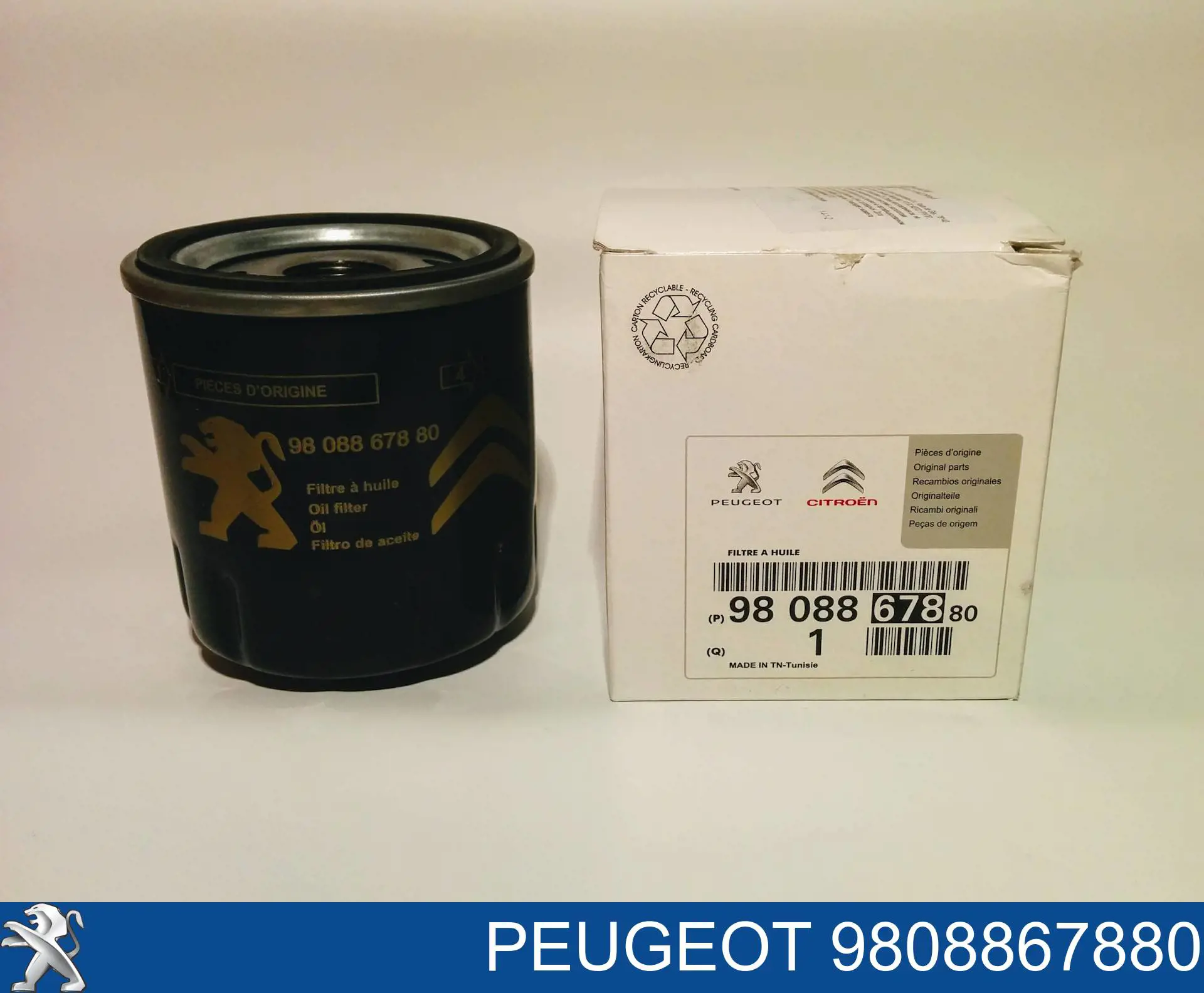 9808867880 Peugeot/Citroen масляный фильтр