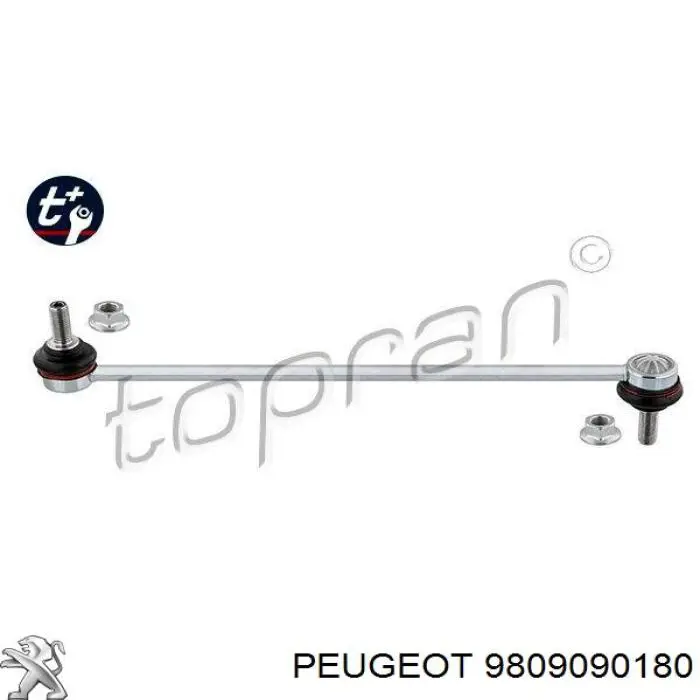 9809090180 Peugeot/Citroen montante de estabilizador dianteiro