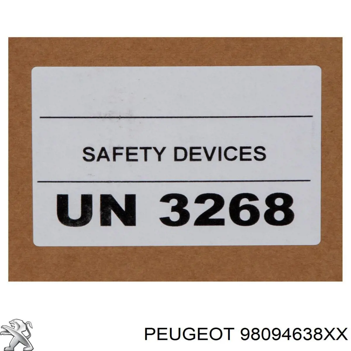 98094638XX Peugeot/Citroen Ремень безопасности передний правый