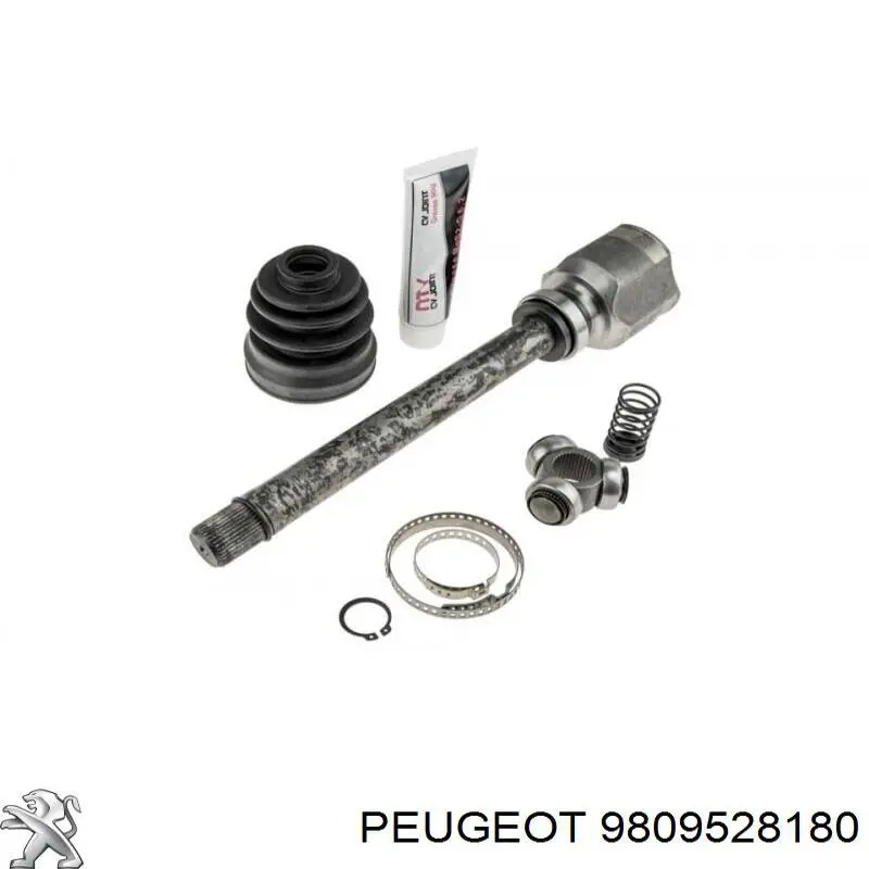 Полуось (привод) передняя правая 9809528180 Peugeot/Citroen