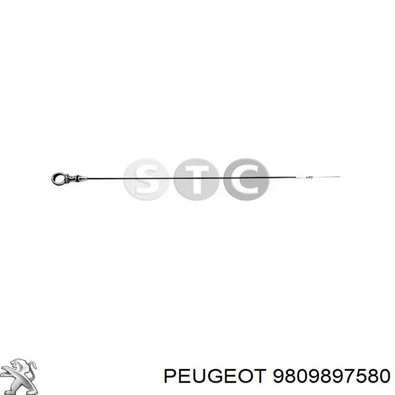 Compre 9809897580 Peugeot/Citroen Sonda (indicador) do nível de óleo no motor
