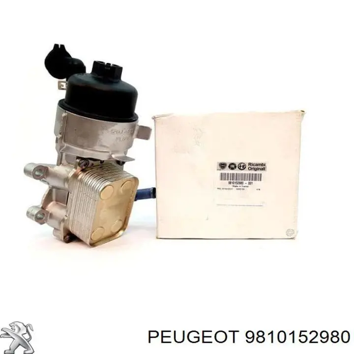 Radiador de aceite, bajo de filtro 9810152980 Peugeot/Citroen