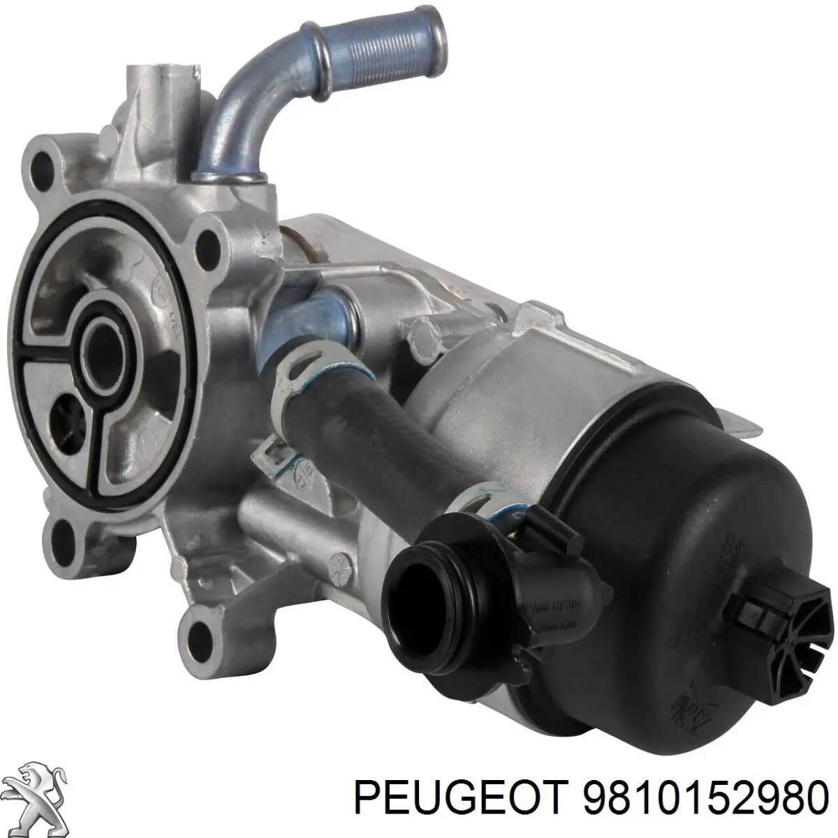 9810152980 Peugeot/Citroen radiador de óleo (frigorífico, debaixo de filtro)