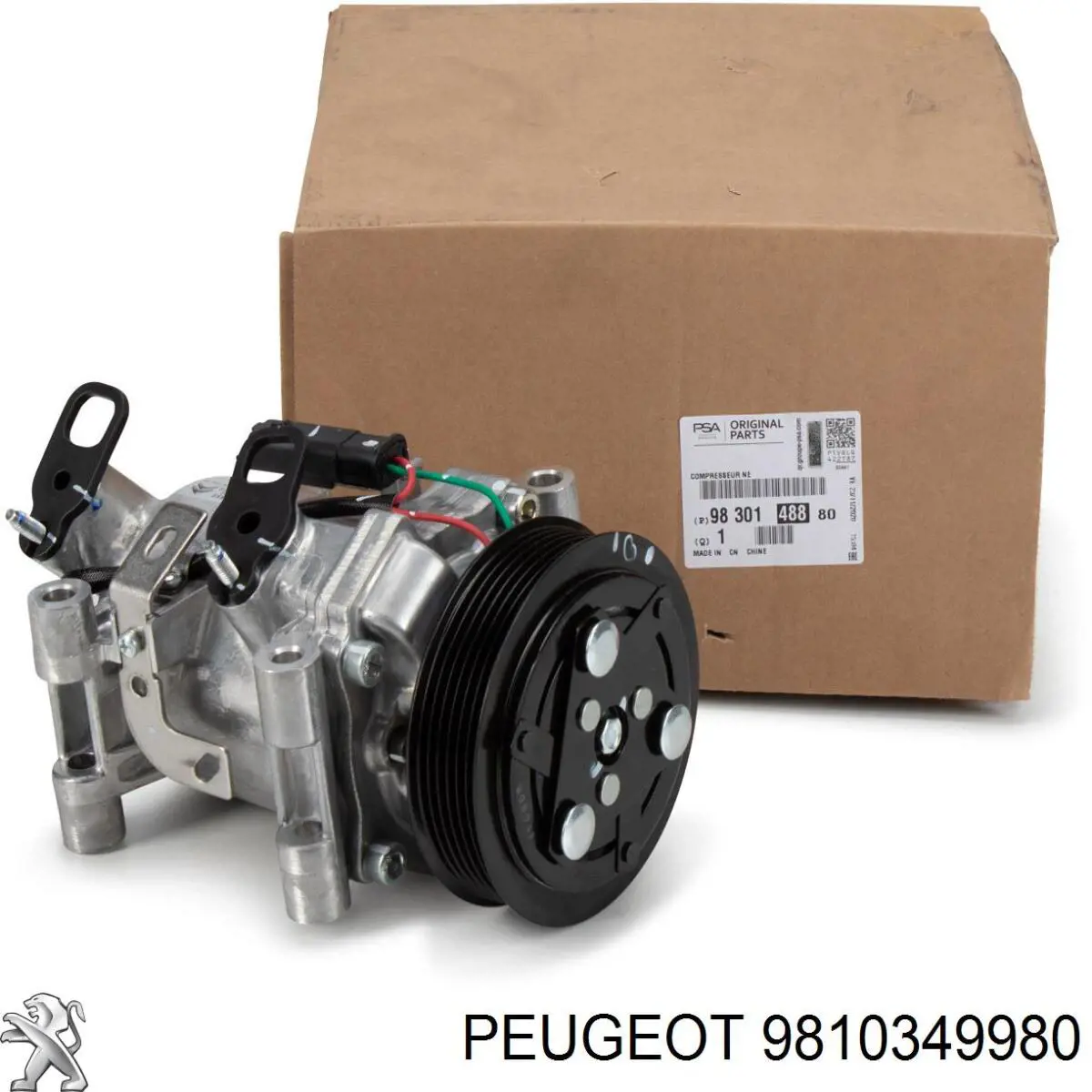 Compresor de aire acondicionado 9810349980 Peugeot/Citroen
