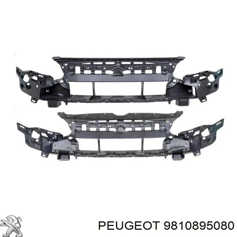 Soporte de parachoques delantero central 9810895080 Peugeot/Citroen