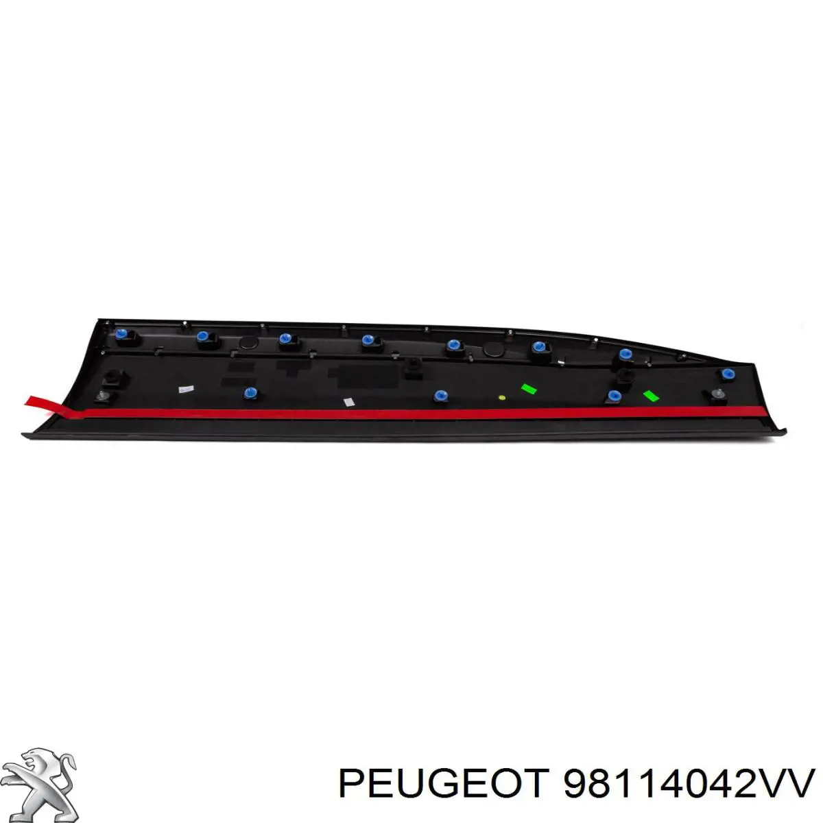 Молдинг двери передней левой нижний 98114042VV Peugeot/Citroen