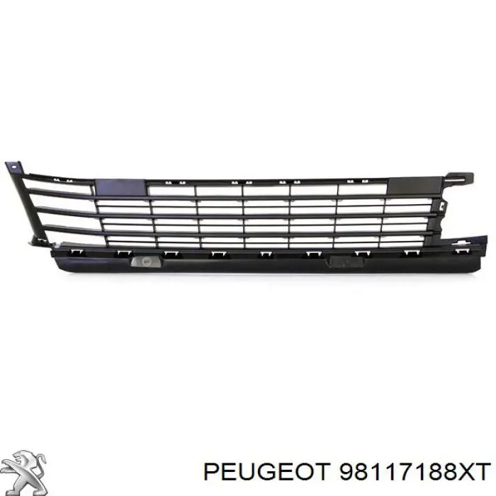 Решетка бампера переднего центральная 98117188XT Peugeot/Citroen